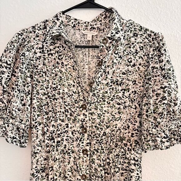 Monsoon Leopard Print Shirtdress/Sundress Small - Picture 5 of 6